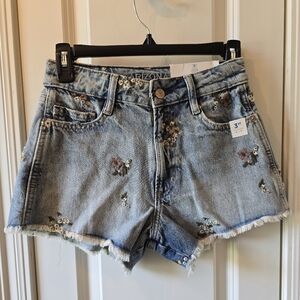 Arizona Jean Company Blue Distressed Jean Shorts